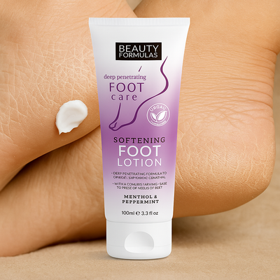 Losion zbutes dhe riparues për këmbë Beauty Formulas Foot Care Softening, 100ml