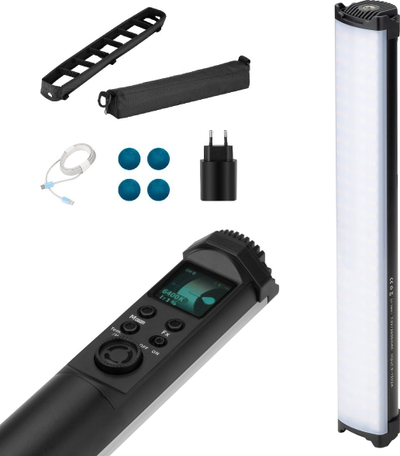 Dritë LED shufër Yongnuo YN360 Mini, RGB, me bateri me vete, e zezë