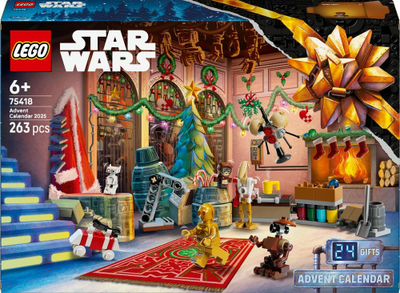 Kalendar adventi LEGO Star Wars 75418, 2025, shumëngjyrësh