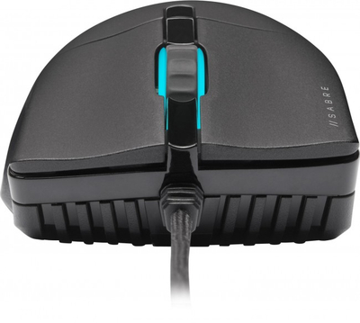 Гејминг глушец Corsair Sabre RGB Pro Champion Series, 18000 DPI, со кабел, црн