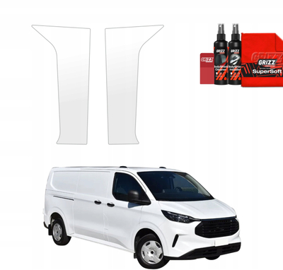 Folie mbrojtëse 2in1 GrizzProtector për B-Pillar, Ford Custom 2023-2026, transparente