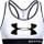 Reçipeta Under Armour Mid Keyhole Graphic 1344333-100, XS, e bardhë