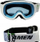 Syze ski Spartan AROSA Junior, xham i dyfishtë, antifog, të bardha me blu