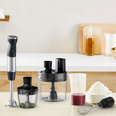 Blender dore Tefal Quickchef+ HB67G830, 1000W, 5 në 1, i zi