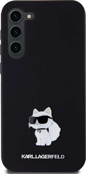 Mbulesë telefoni Karl Lagerfeld KLHCS24MSMHCNPK, për Samsung Galaxy S24 Plus, silikon Hardcase, e zezë