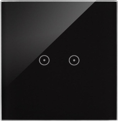 Kornizë inteligjente Kontakt Simon Touch DSTR12/73, 1 modul, 2 fusha prekjeje horizontale, gri e errët