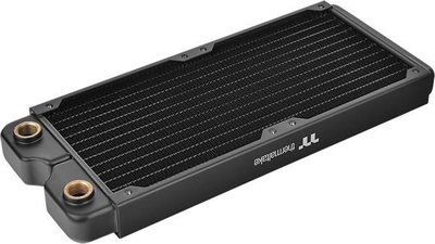 Radiator ftohje për PC Thermaltake Pacific C240, 240mm, për ventilatorë 120mm, i zi