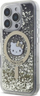 Mbulesë telefoni Hello Kitty Liquid Glitter Fever MagSafe, për iPhone 16 Pro, me shkëlqim, e zezë me detaje ari