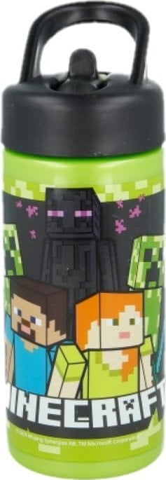 Shishe uji Minecraft Sports, 410 ml, me pipë edhe dorezë, shumëngjyrëshe