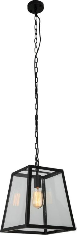 Llambadar varese Netlighting industrial retro, 1xE27 60W, metal me xham, i zi mat