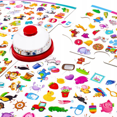 Друштвена игра Ringing Fun со ѕвонче, семејна, повеќебојна