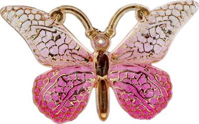 Dekorime vetëngjitëse Titanum Butterflies, 38x23mm, rozë ari