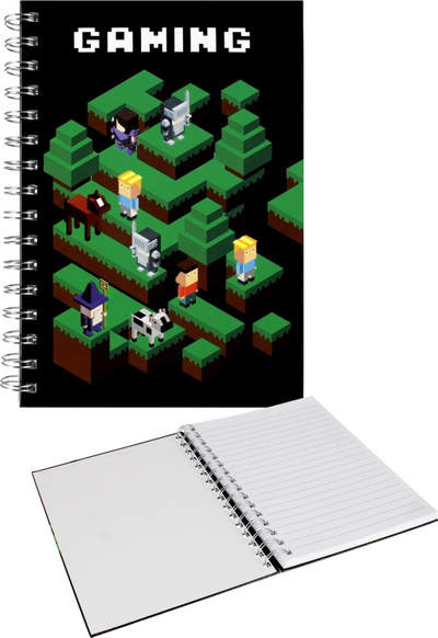 Fletore me spirale Starpak Pixel Game, A5, me vija, shumëngjyrëshe