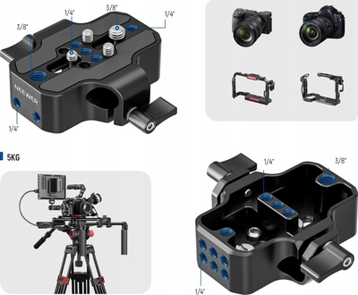 Stabilizator shpatulle NEEWER SR004, dorezë alumini për kamera dhe kamkordera, i zi