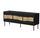 Komodë TV Cama INSERTO 3D FELLINI, 143.5 cm, me LED, e zezë