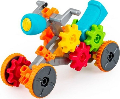 Set blloqesh ndërtimi Dumel Cogwheel Vehicles, 40 elemente, për fëmijë 4+, shumëngjyrësh