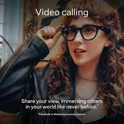 Syze inteligjente Ray-Ban Meta Wayfarer Gen 1, Bluetooth Wi-Fi, xhama Transitions, mat të zeza