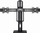 Stendë tavoline për monitorë Gembird MS-D2-01, për 2 monitorë 17" 27", VESA 75x75 100x100, e zezë