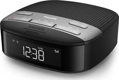 Radio-ora Philips TAR3505/12, DAB+, FM, e zezë