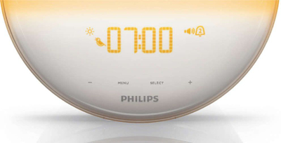 Ora alarmi Philips Wake up Light HF3531/01, dritë natyrale, 7 tinguj natyralë, e bardhë