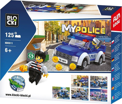 Играчка коцки Блоки MyPolice Robbery KB0611, 125 елементи, 6+ години, шарени