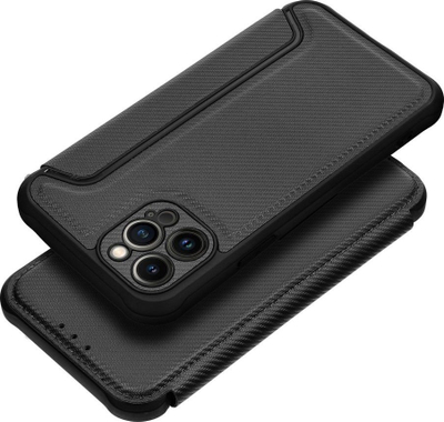 Mbulesë telefoni Razor Flip Case për iPhone 12 Pro 6.1", me kapak për karta, e zezë