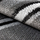 Rrugicë Ayyildiz Carpets Parma 9210, 80x300cm, trashësi 9mm, gri me të zezë