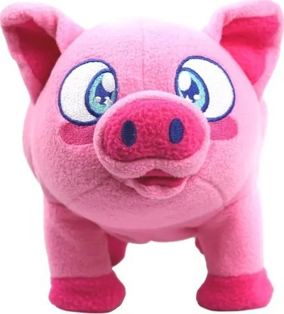 Lodër interaktive Amo Toys Happy Pets Party Animal Piglet, me muzikë edhe valle, rozë