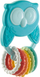 Lodër rrotulluese dhe kafshuese Chicco Rattle Owl, për foshnje 3m+, shumëngjyrëshe