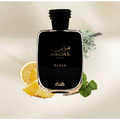 Eau De Parfum Rasasi Hawas Black, 100 ml
