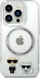 Kllafë telefoni Karl Lagerfeld Karl and Choupette, MagSafe, për iPhone 14 Pro, transparente
