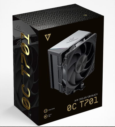 Ftohës CPU Modecom Volcano 0C T701 120, ventilator 120mm PWM, ARGB, i zi