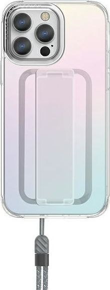 Maskë mbrojtëse PanzerGlass UNIQ Heldro për iPhone 13 Pro, 6.1", me rrip FlexGrip, iridescent
