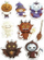 Sticker xheli për Halloween Dalprint, set 8 copë, shumëngjyrësh