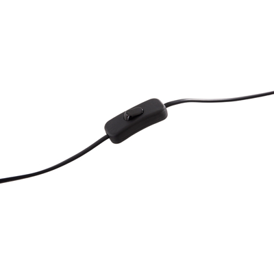 Llambë tavoline Geilo HM7416, metal PVC, 48.5 cm, e zezë