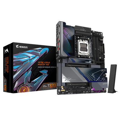 Pllakë amë GIGABYTE AORUS X870E AORUS MASTER X3D, AM5, DDR5, ATX