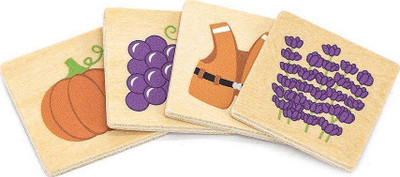 Puzzle druri edukativ Viga Toys Sort and Match, 38 elemente, shumëngjyrëshe