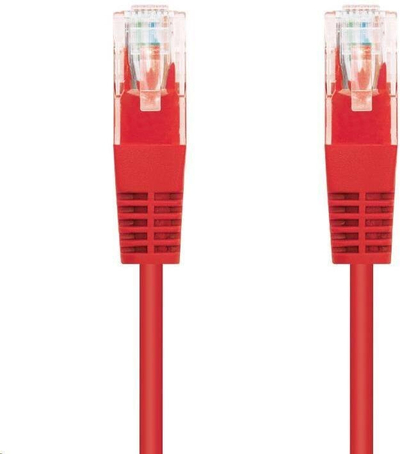 Kabllo rrjeti C-TECH Patchcord Cat5e, UTP, 2m, e kuqe