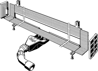 Kanal linear muri Viega Advantix Vario, 120cm, pa grilë, inox