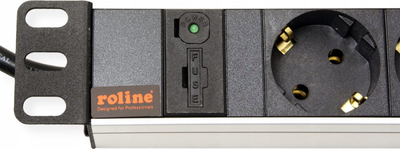 Panel energjie ROLINE 1U, 8 dalje, 19", alumin