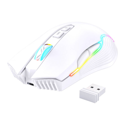 Maus gaming ONIKUMA CW905, pa kabllo, RGB, i bardhë