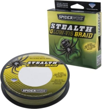 Fije peshkimi Spiderwire Stealth Glow-Vis, 0.25mm, 137m, e verdhë