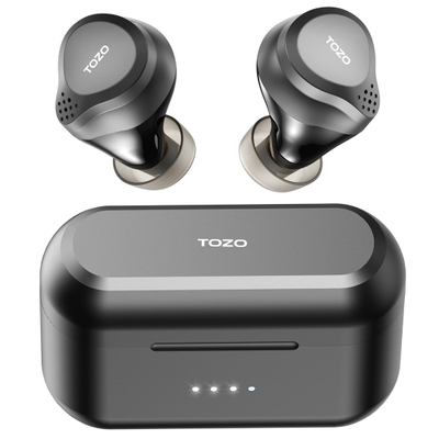 Kufje wireless TOZO NC7 Pro, Bluetooth 5.3, me anulim zhurmash, gri