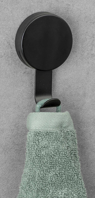 Varëse muri Static Loc Plus Pavia, set 2 copë, për peshqirë dhe rroba, e zezë
