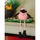 Figurë për zbukurim qengj Saska Gift Seated Lamb, pranverë Pashkë, 10cm 25cm, rozë