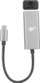 Adapter rrjeti USB TB Print USB C në RJ45, 10/100/1000 Mb/s, gri