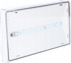 Llambë emergjente AWEX EXIT S, LED 1W, IP65, e bardhë