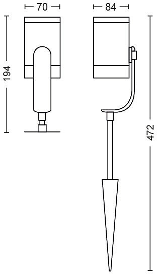 Llampë PHILIPS Lily, 230V, 3x8W