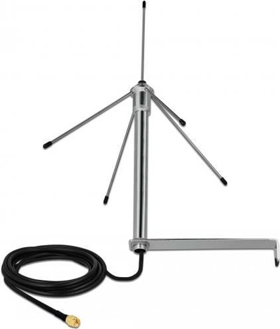 Antena DeLOCK 12565, 3 dBi, 433 MHz, ngjyrë argjendtë