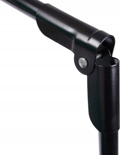 Tharëse rrobash Vilde XXL, metal, e zgjatshme 110-189 cm, e zezë